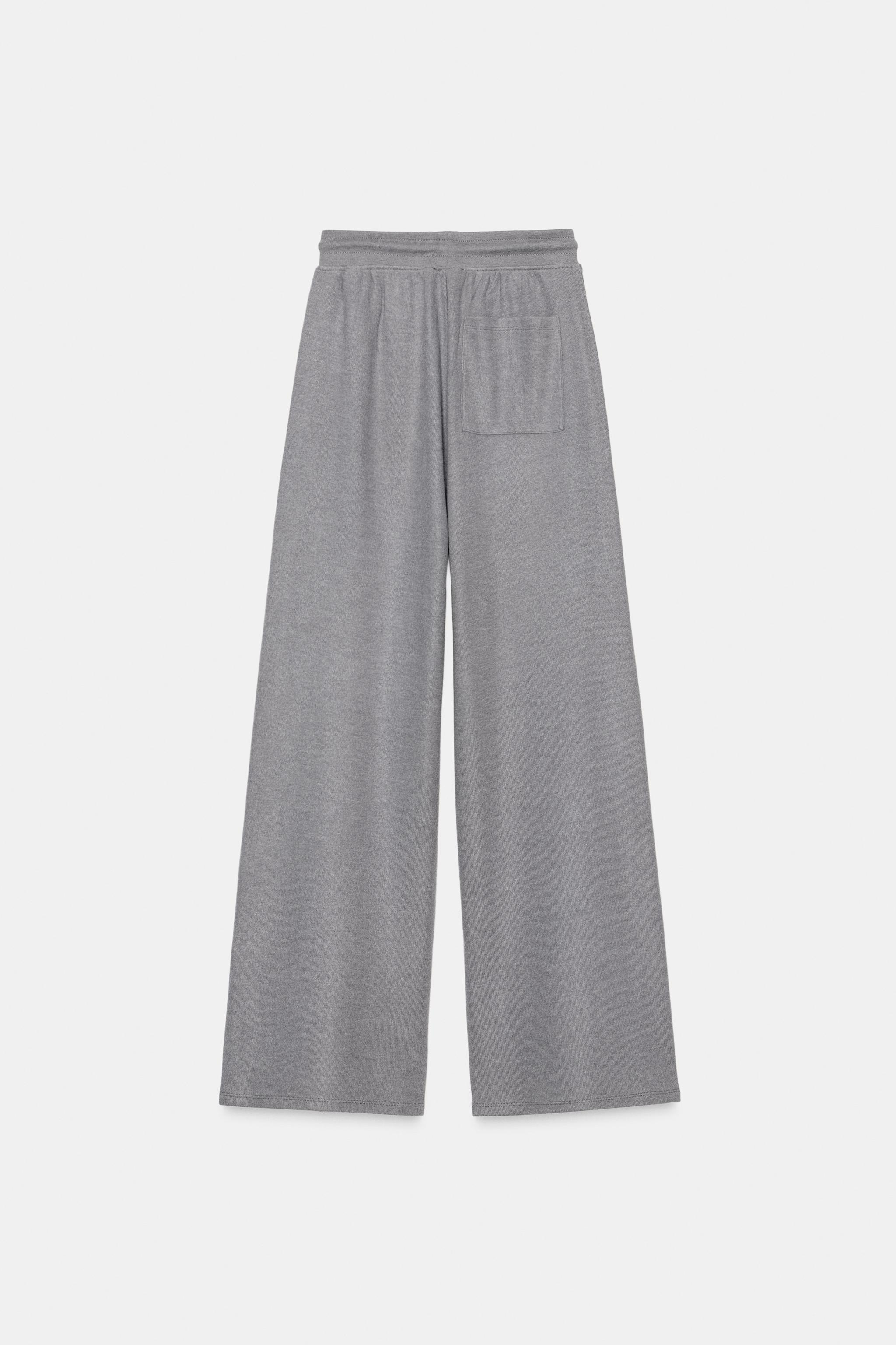 STRAIGHT LEG RIB SOFT PANTS